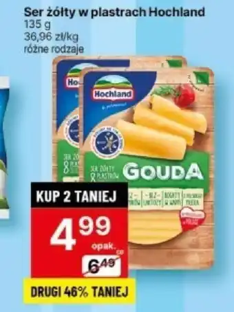 Delikatesy Centrum Ser żółty w plastrach Hochland 135 g oferta
