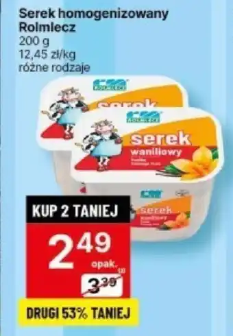 Delikatesy Centrum Serek homogenizowany Rolmlecz 200 g oferta