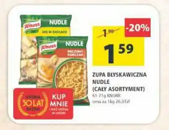 Arhelan Zupa błyskawiczna Nudle Knorr 61-71g oferta