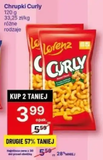 Delikatesy Centrum Chrupki Curly 120 g oferta