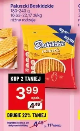 Delikatesy Centrum Paluszki Beskidzkie 180-240 g oferta