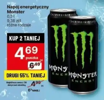 Delikatesy Centrum Napój energetyczny Monster 0,5 l oferta