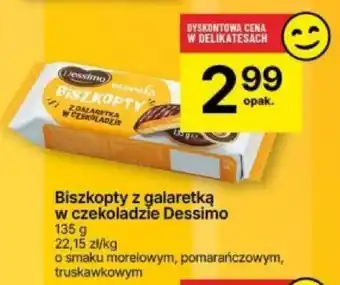 Delikatesy Centrum Biszkopty z galaretką w czekoladzie Dessimo 135 g oferta