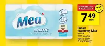 Delikatesy Centrum Papier toaletowy Mea 8 rolek oferta