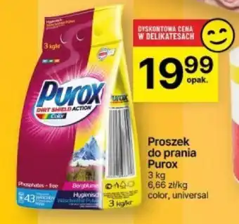 Delikatesy Centrum Proszek do prania Purox 3 kg oferta