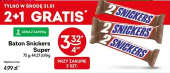 Żabka Baton Snickers Super 75 g oferta