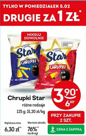 Żabka Chrupki Star 125 g oferta