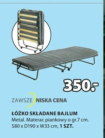 JYSK Łóżko składane bajlum oferta