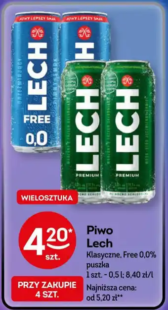 Żabka Piwo Lech 0,5 l oferta