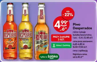 Żabka Piwo Desperados 0,4 l oferta