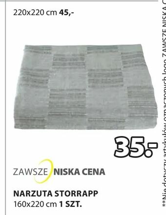 JYSK Narzuta storrapp oferta