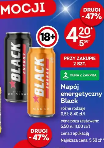 Żabka Napój energetyczny Black 0,5 l oferta
