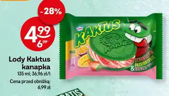 Żabka Lody Kaktus kanapka 135 ml oferta