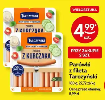 Żabka Parówki z fileta Tarczyński 180 g oferta