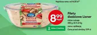 Żabka Filety śledziowe Lisner 280 g oferta