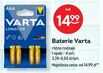 Żabka Baterie Varta 4 szt. oferta