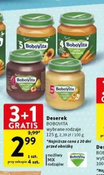 Intermarche Deserek BOBOVITA 125g oferta