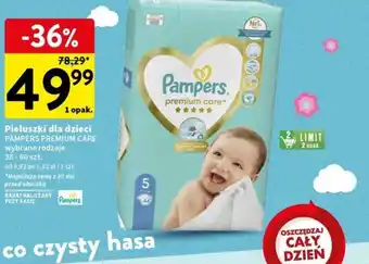 Intermarche Pieluszki dla dzieci PAMPERS PREMIUM CARE 38-60 szt. oferta