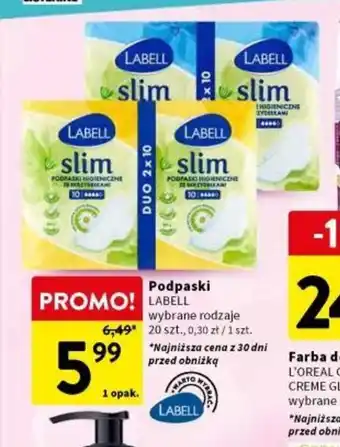 Intermarche Podpaski Labell 20szt. oferta