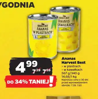 Netto Ananas HARVEST BEST 567g oferta