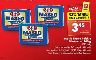 Biedronka Masło Mlekovita oferta