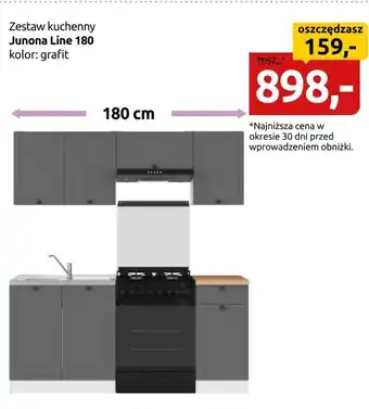 Black Red White Zestaw kuchenny Line oferta