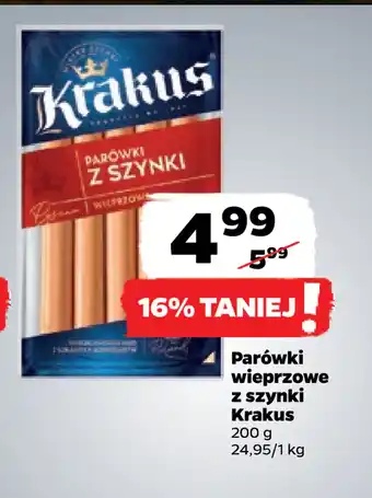 Netto Parówki wieprzowe z szynki Krakus oferta