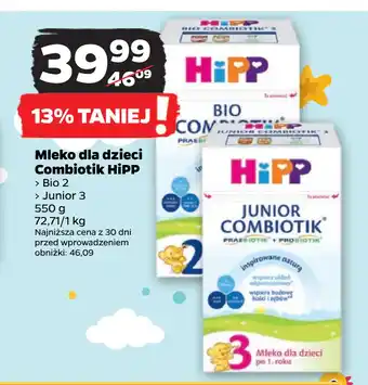 Netto Mleko dla dzieci Combiotik HiPP oferta