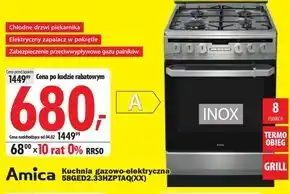 Media Expert Kuchenka gazowo-elektryczna Amica oferta