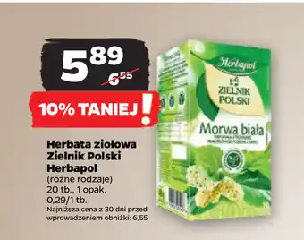 Netto Herbata ziołowa Zielnik Polski Herbapol oferta