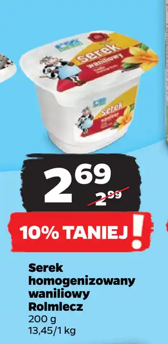 Netto Serek homogenizowany waniliowy Rolmlecz oferta
