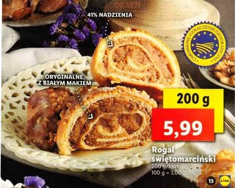 Lidl Rogal świętomarciński 200g oferta