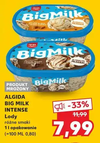 Kaufland Algida big milk intense lody oferta