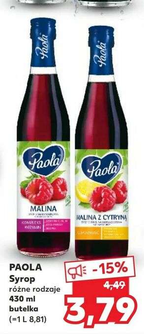 Kaufland PAOLA Syrop oferta