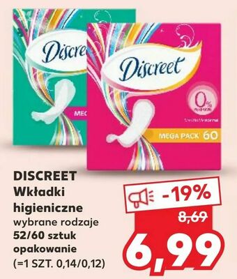 Kaufland DISCREET Wkładki higieniczne oferta