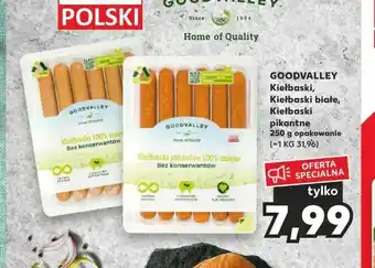 Kaufland GOODVALLEY Kiełbaski, Kiełbaski białe, Kiełbaski pikantne. 250 g opakowanie oferta