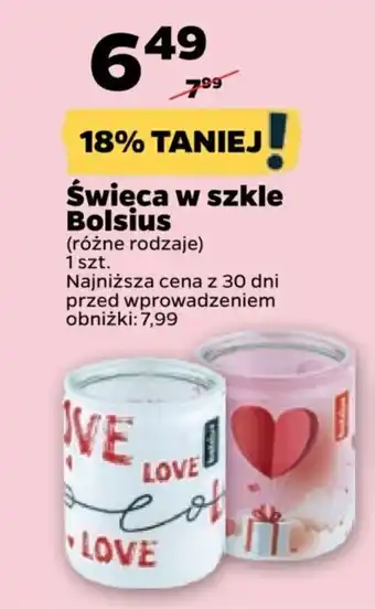 Świeca w szkle Bolsius