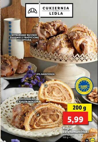 Lidl Rogal świętomarciński oferta