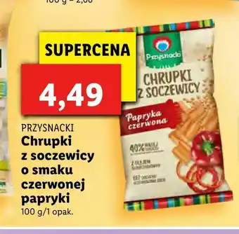 Lidl Chrupki z soczewicy o smaku czerwonej papryki oferta