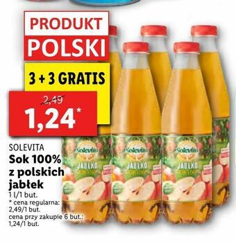 Lidl Sok 100% z polskich jabłek oferta