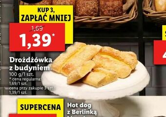 Lidl Drożdżówka z budyniem oferta