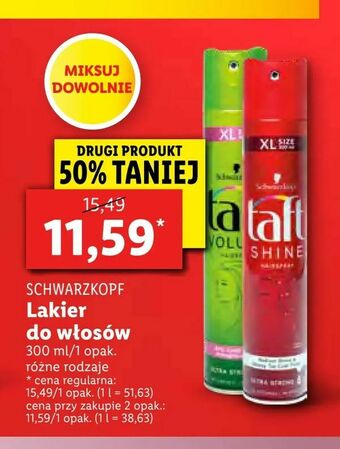 Lidl Lakier do włosów oferta