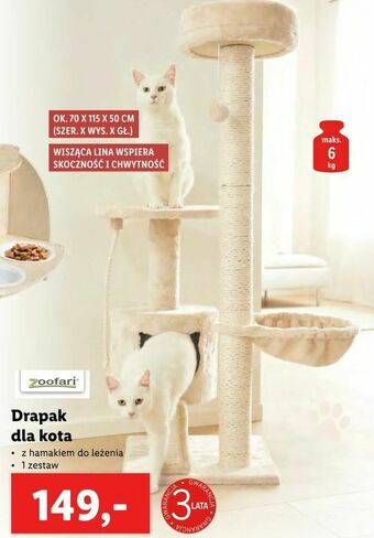 Lidl Drapak dla kota oferta