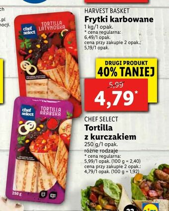 Lidl Tortilla z kurczakiem oferta