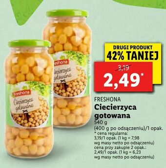 Lidl Ciecierzyca gotowana oferta