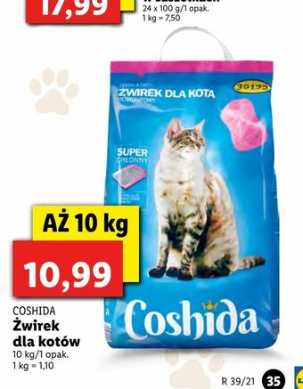 Lidl Żwirek dla kotów oferta