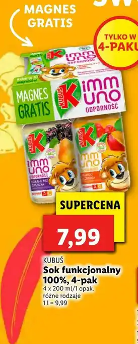 Lidl Sok funkcjonalny 100%, 4-pak oferta