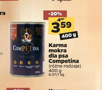 Netto Karma mokra dla psa Competina oferta