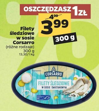 Netto Filety śledziowe w sosie Corsarro oferta