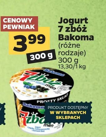 Netto Jogurt 7 zbóż Bakoma oferta